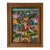 1970’s Carlo Decimus Haitian Folk Art Fruit Market Oil on Canvas Painting, Framed For Sale