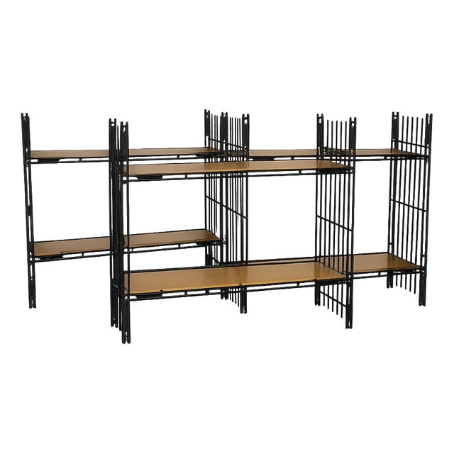Mid-Century Modern Spanish Three-Part Modular Multi Strux Shelf, 1960s For Sale