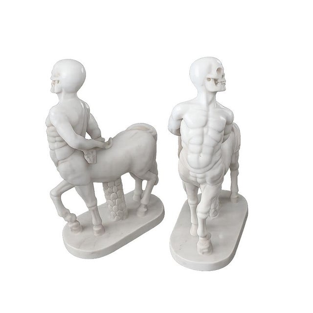 Centaur Sculptures, 1980s, Marble, Set of 2 For Sale - Image 3 of 7