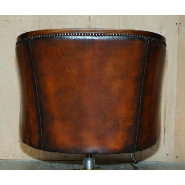Vintage Chair in Brown Leather For Sale - Image 15 of 17