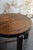 1920s Round Art Deco Coffee or Side Table in Dark Flame Birch For Sale - Image 5 of 7
