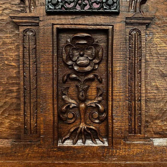 Antique Neoclassical Revival Raised Cabinet ~ Dry Bar For Sale - Image 11 of 12