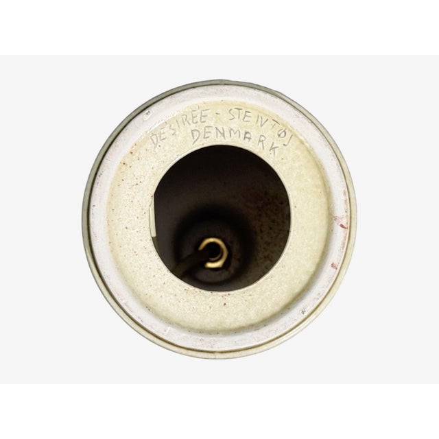 1960s Desiree Stentöj, Table Lamp, Brown Stoneware For Sale - Image 9 of 9