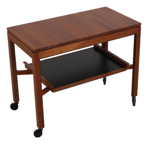 Stickley Modern Design Solid Cherry Serving Cart With Tray