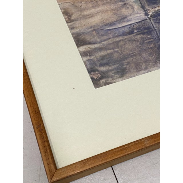 1960s Robert Andrew Parker Mid Century "Abstraction" Original Watercolor C.1960 For Sale - Image 5 of 9