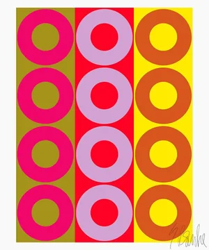 Color Harmony Fine Art Print 16" X 20" by Liz Roache