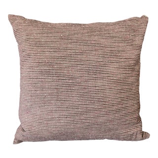 Contemporary Linen and Velvet Pillow For Sale