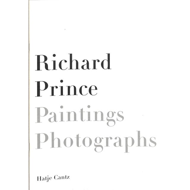 Traditional "Richard Prince Paintings & Photographs" 2002 Cantz, Hatje For Sale - Image 3 of 12