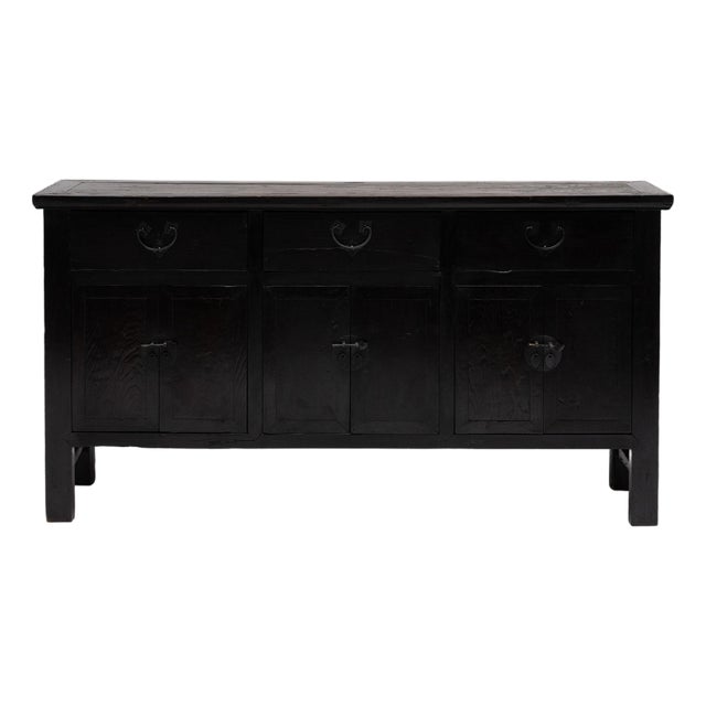 Chinese Provincial Three Drawer Sideboard, C. 1850 For Sale