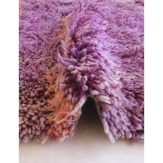 Purple Shaggy Beni MGuild Moroccan Rug - 10.7 X 6.4 Ft For Sale - Image 8 of 8