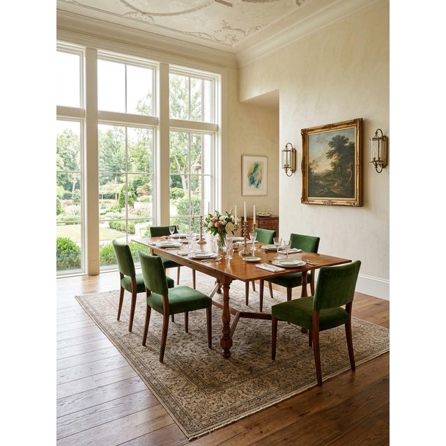 1970s Vintage 1970s Ethan Allen Ok Solid Maple Draw-Leaf Dining Table For Sale - Image 5 of 12