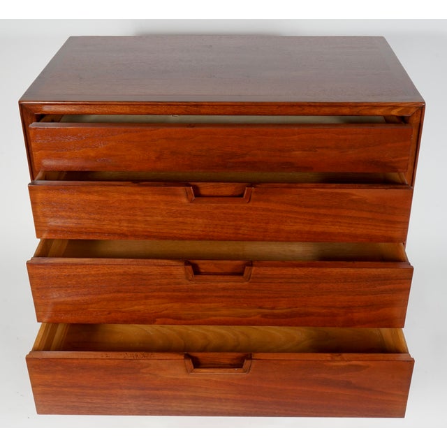 Brown Mount Airy Janus Mid Century Walnut Lowboy Dresser For Sale - Image 8 of 10