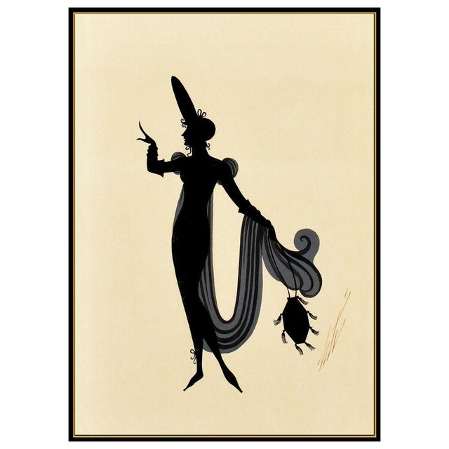 Erté Mid 20th Century Influence Directoire & La Ciboulette, Erté - Set of 2 For Sale - Image 4 of 9