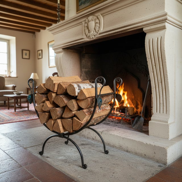The Artisan Log Holder: Elegance by the Fire Make a lasting impression the moment guests gather around the hearth. This...