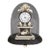 Antique Mantel Clock Under Glass Dome, Ca. 1870 For Sale