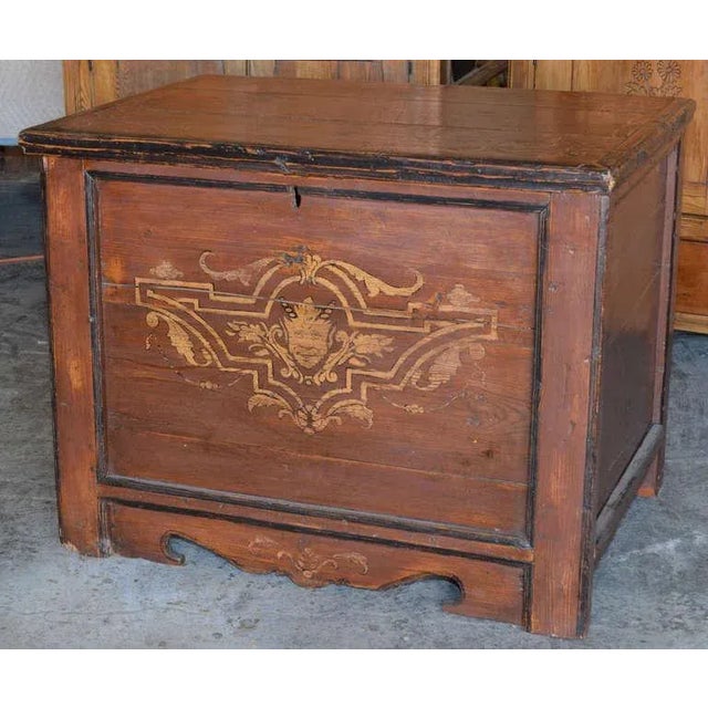 Painted country hope chest.