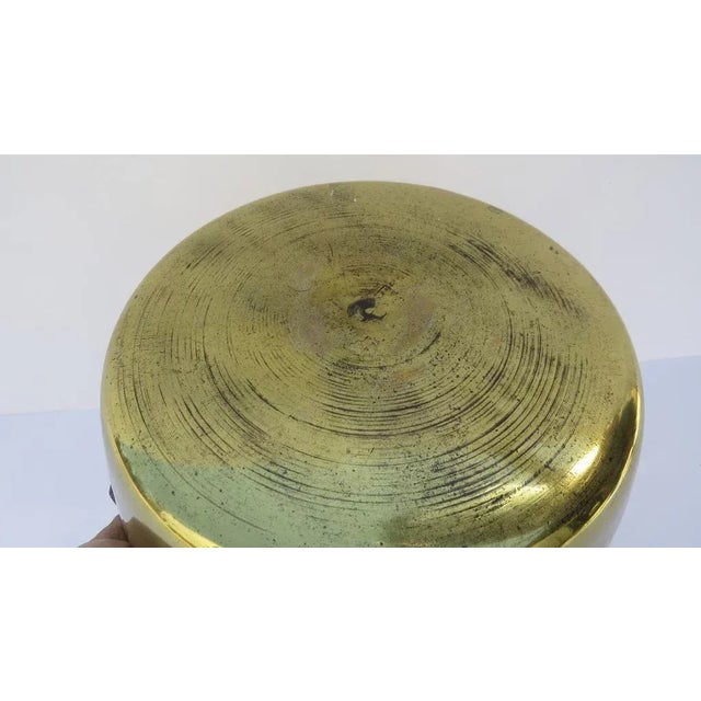 19th Century Cast and Spun Heavy Brass Preserve Pan M.1381 For Sale - Image 4 of 7