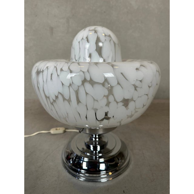 Murano Glass Table Lamp attributed to Mazzega, 1970s For Sale - Image 12 of 12