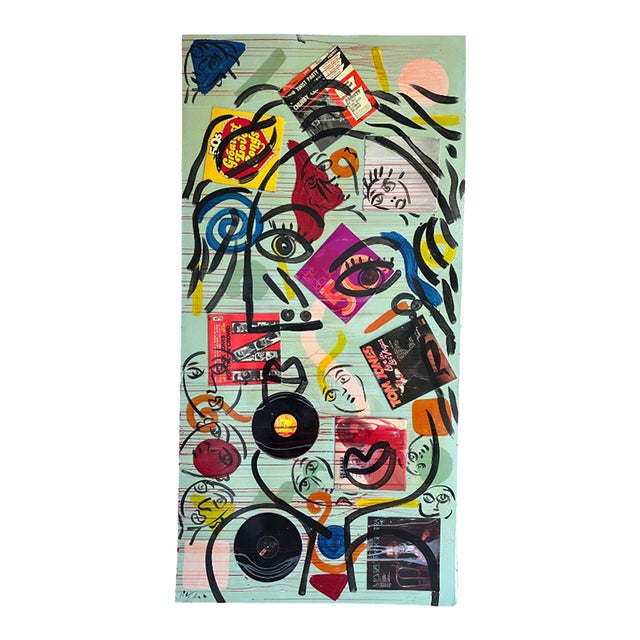 Rare, Large-Scale Painting, Peter Keil For Sale