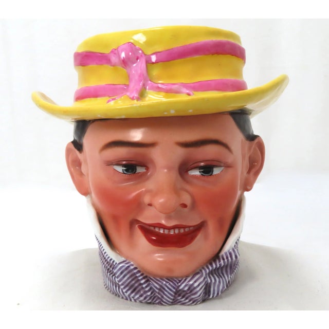 Antique Victorian French Paris Porcelain Figurative Dandy Charactor Humidor - Tobacco Jar For Sale - Image 4 of 13