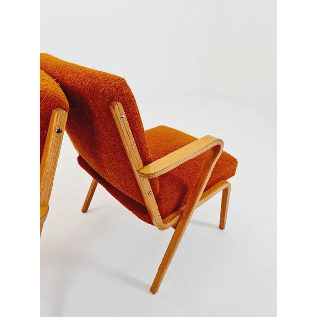 Bauhaus German Lounge Armchair by Selman Selmanagic for VEB Hellerau, 1950s, Set of 2 For Sale - Image 8 of 18