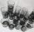 Mid-Century Modern Smoked Glass Stacking Barware- Set of Twenty-Four For Sale - Image 3 of 12