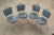 Blue Mid-Century Modern Antarenni Iron Chairs - Set of 4 For Sale - Image 8 of 8