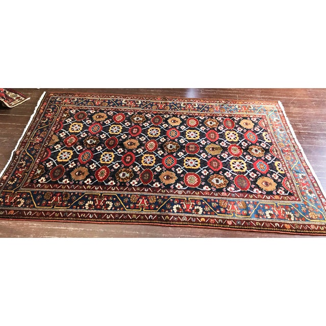 Tribal Antique Persian Bakhtiari Rug For Sale - Image 3 of 12