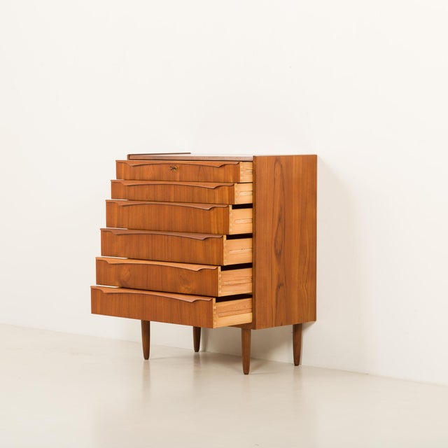 Mid-Century Modern Mid-Century Danish Teak Chest of Drawers from Genega Mobler, 1960s For Sale - Image 3 of 15