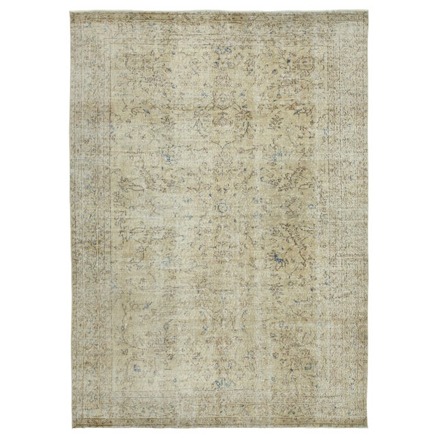 Vintage Turkish Handmade Rug For Sale