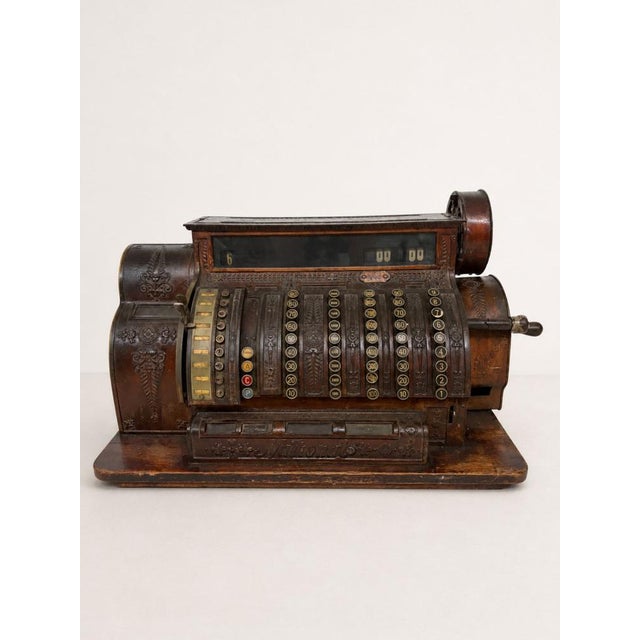 Antique Art Nouveau Mechanical Cash Register from National Cash Register Company, 1929 For Sale - Image 17 of 17