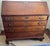 Wood Antique Chippendale Slant Front Secretary Desk For Sale - Image 7 of 10