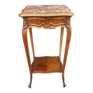 Late 19th Century Louis Style Side Table With Marble Top