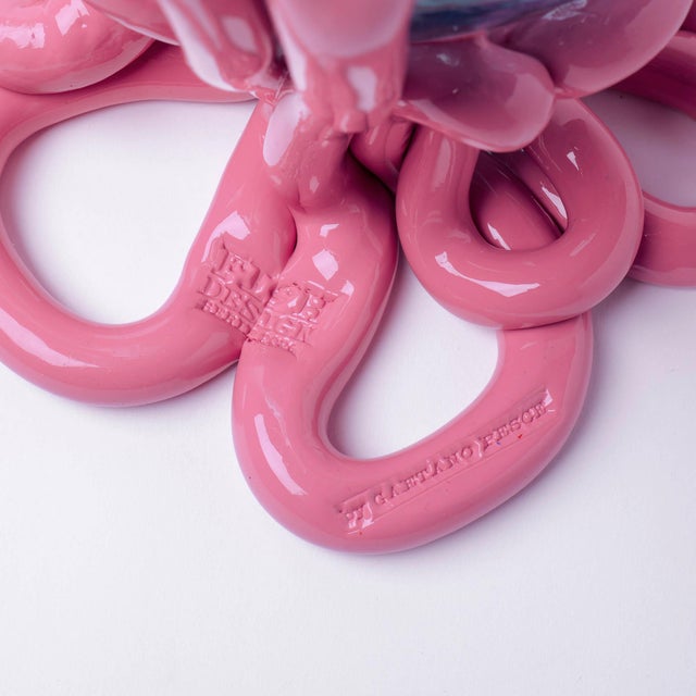 Indian Summer Vase in Clear Aqua by Gaetano Pesce for Fish Design For Sale - Image 10 of 11