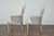 Pair of French Midcentury Armchairs with Linen Upholstery, Curved Tapered Legs For Sale - Image 9 of 12
