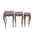 Set Three Louis XV-Style Kingwood and Parquetry Nesting Tables, French, C. 1880 For Sale - Image 4 of 13