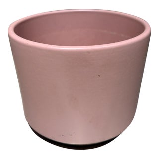 Minimalist Ceramic Cylinder Plant Pink by Gainey Pottery Mid Century Mod For Sale