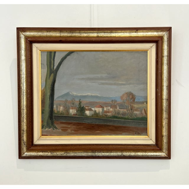 Eugène Louis Martin, View of the Swiss Jura, Oil on Canvas, 1920s, Framed For Sale - Image 10 of 10