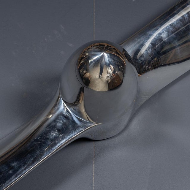 20th Century Polished Airplane Propeller Blade, 1960s For Sale - Image 6 of 12
