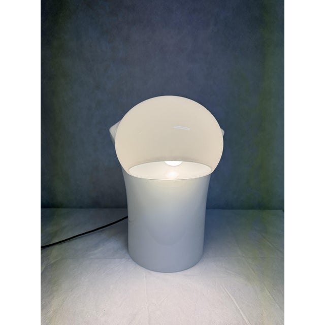 White Bissa Table Lamp attributed to Luciano Vistosi for Vistosi, 1980s For Sale - Image 8 of 11