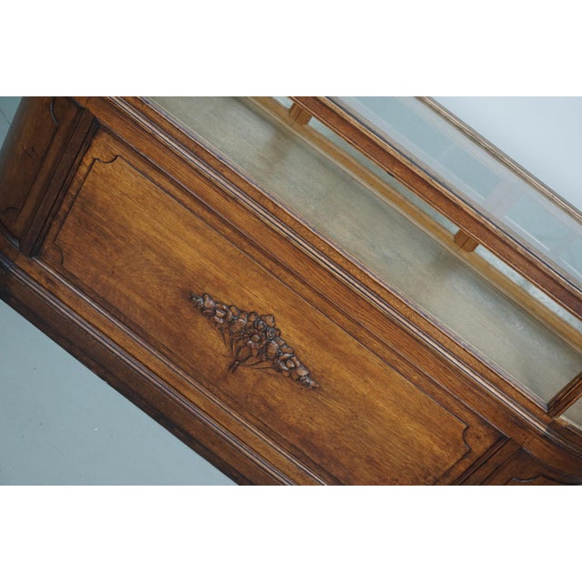 Antique Early 20th Century French Oak Jewelry Cabinet For Sale - Image 17 of 18