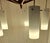 Vintage Mid-Century Danish Five-Light Ceiling Cascade Lamp with Teak Frame and White Satin Glass Shades, 1960s For Sale - Image 9 of 12