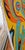 Yellow 1998 Graffiti Abstract on Canvas Oversize Painting, Unframed For Sale - Image 8 of 10