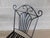 French Vintage French Style Wrought Iron Outdoor Dining Bistro 3 Piece Set "A" For Sale - Image 3 of 14