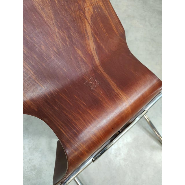 1960s Vintage Pagholz Stacking Chairs from Flötotto, 1960s, Set of 6 For Sale - Image 5 of 6