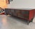 1990s Custom 11 Drawer Credenza in Red with Brushed Steel Doors and Black Glass Top For Sale - Image 13 of 17
