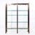 Paul M. Jones Mid Century Bronze, Brass and Glass Double Illuminated Étagère Shelf This etagere measures: 62 wide x 15.25...