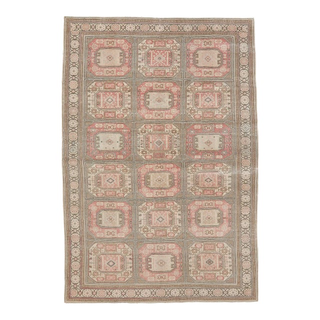 Mid 20th Century Washed Out Vintage Kaisari Rug For Sale