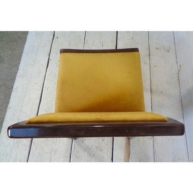 Chairs in Beech and Gold Silk Velvet, 1980s, Set of 4 For Sale - Image 13 of 16