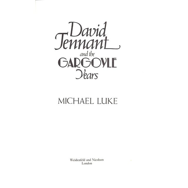 LUKE, Michael [212] pp. Weidenfeld & Nicolson 1991 9 1/2" x 6 3/8" A biography of a club. The Gargoyle was opened by David...